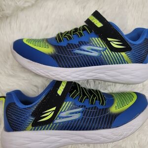 Skechers Kids Blue and Green Athletic Shoes Size 13